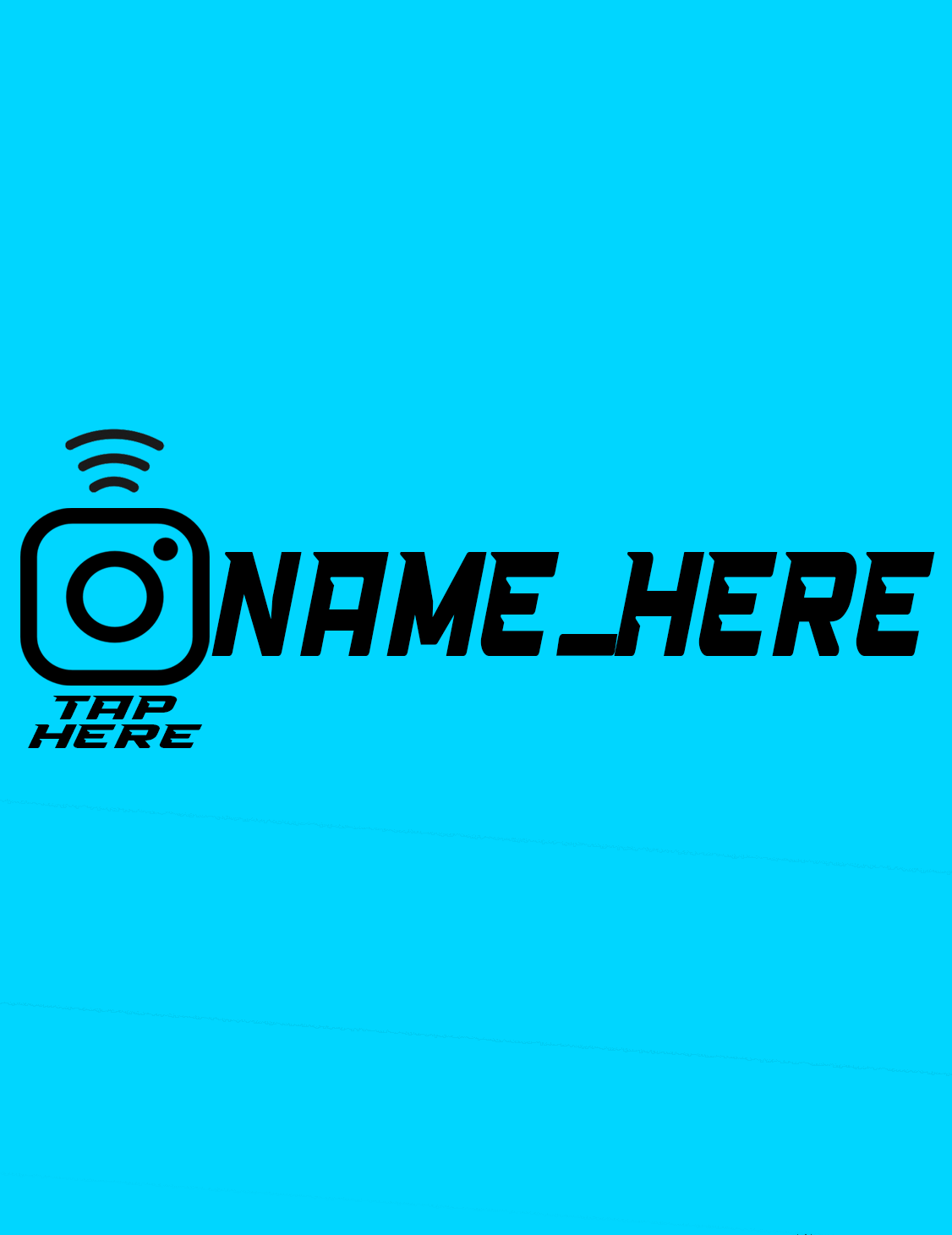 x50 Instagram Name QuickTaps