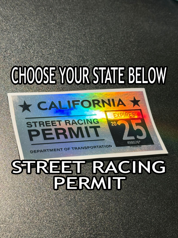 2025 Street Racing Permit (ALL STATES) – QuickTaps