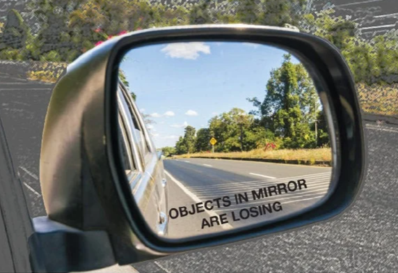 x2 Object in the Mirror are Losing Decal